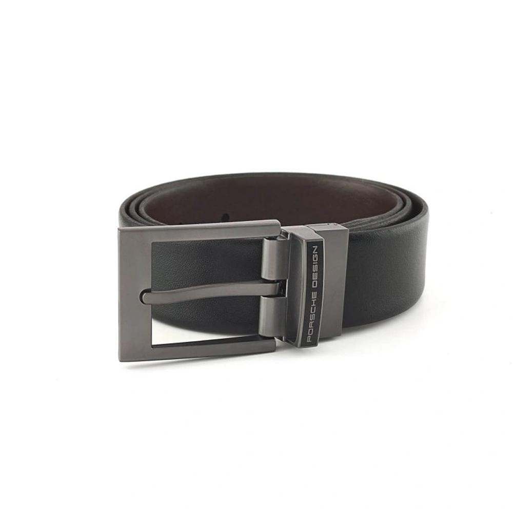 【Porsche Design 保時捷】限量3折 德國頂級小牛皮皮帶 全新專櫃展示品(125cm FU5030)
