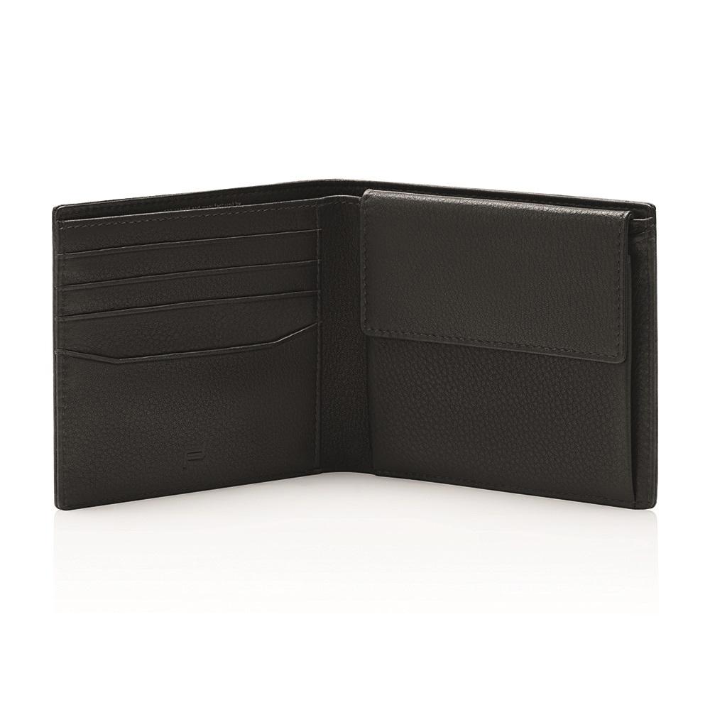【Porsche Design 保時捷】限量3折 德國頂級小牛皮4卡零錢袋皮夾 全新專櫃展示品(OSO09903)