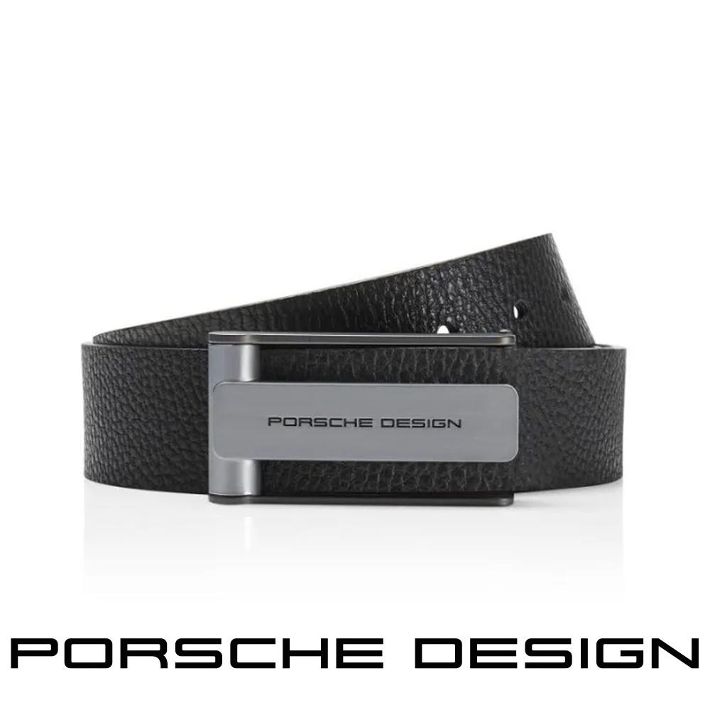 【Porsche Design 保時捷】限量3折 德國頂級小牛皮皮帶 全新專櫃展示品(125cm FU5044)