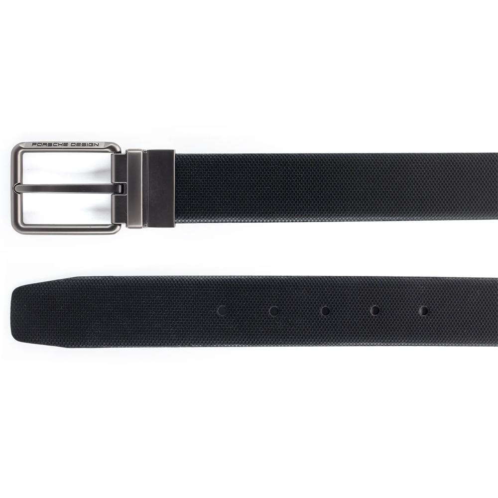 【Porsche Design 保時捷】限量3折 德國頂級小牛皮皮帶 全新專櫃展示品(125cm FU5050)