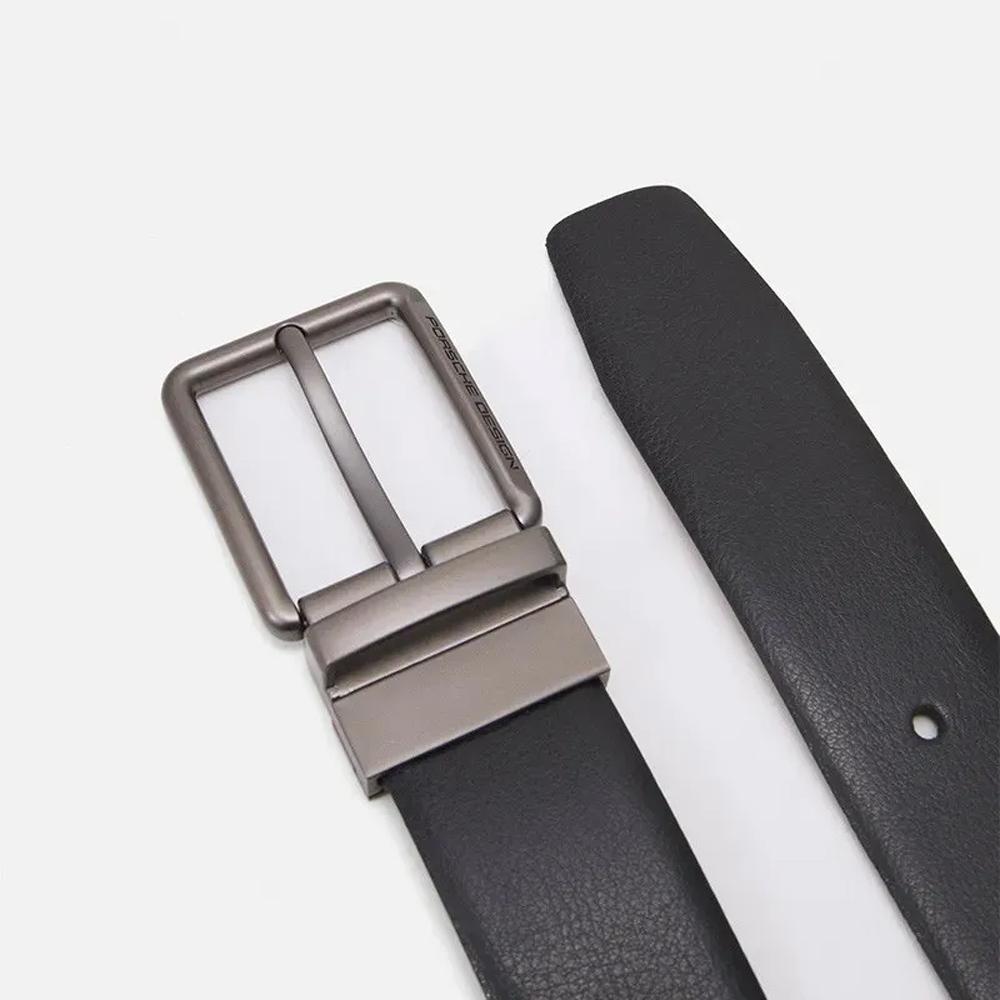 【Porsche Design 保時捷】限量3折 德國頂級小牛皮皮帶 全新專櫃展示品(125cm FU5058)