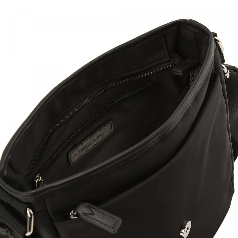 【Cerruti 1881】限量2折 義大利頂級側背包肩背包 全新專櫃展示品 (黑色 CEBO06654N)