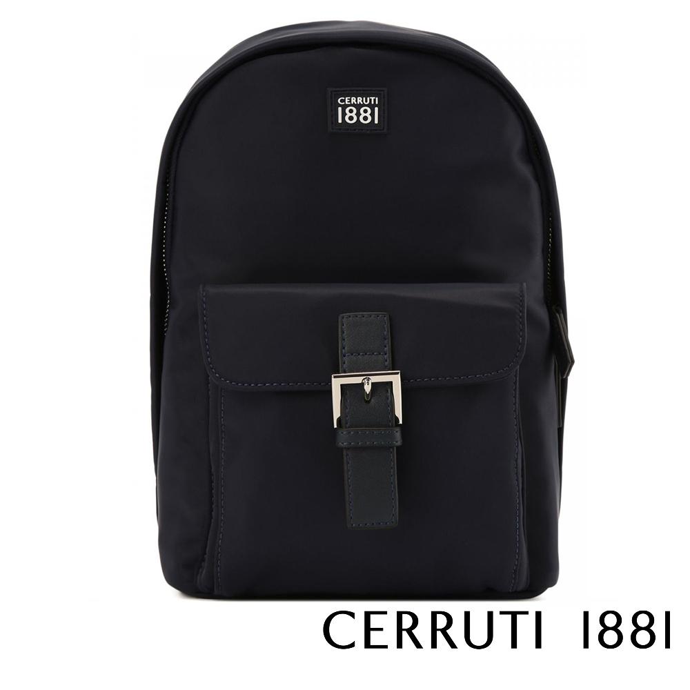 【Cerruti 1881】限量2折 義大利頂級斜肩包 全新專櫃展示品 (黑色 CEBO06657N)