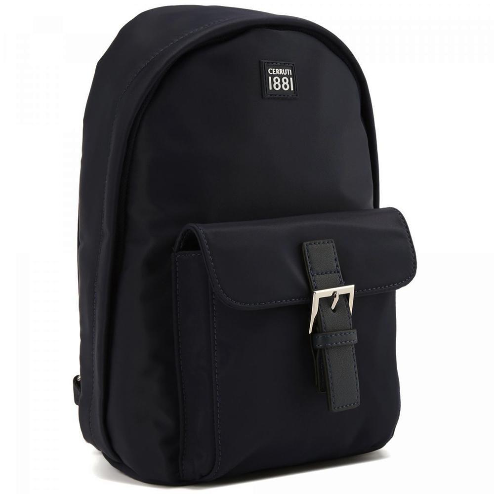 【Cerruti 1881】限量2折 義大利頂級斜肩包 全新專櫃展示品 (黑色 CEBO06657N)