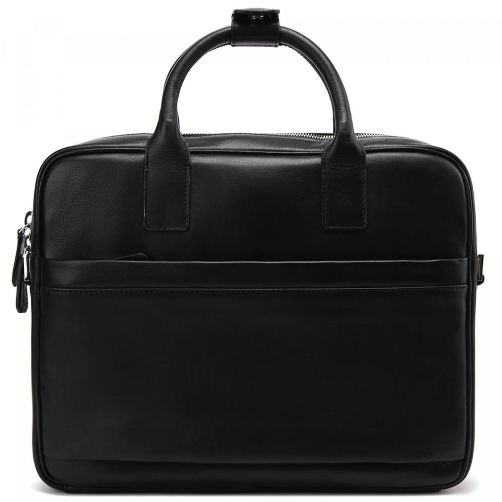 【Cerruti 1881】限量2折 義大利頂級小牛皮公事包/肩背包 全新專櫃展示品 (CECA03325M黑色)
