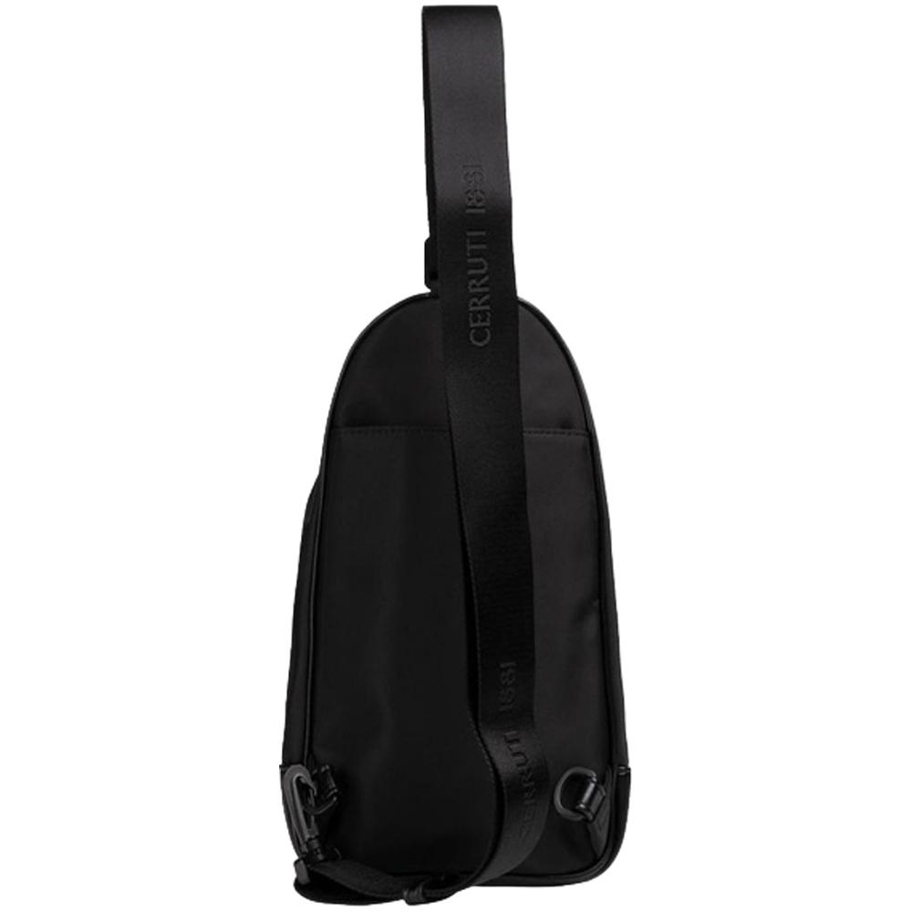 【Cerruti 1881】限量2折 義大利頂級斜肩包 全新專櫃展示品 (黑色 CEBO05619N)