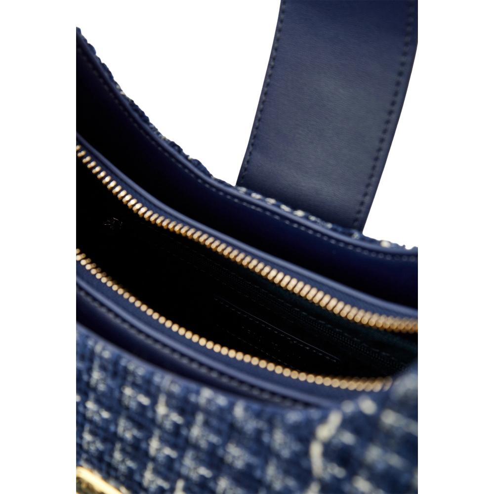 【Cerruti 1881】限量2折 義大利頂級女用手拿包肩背包 全新專櫃展示品 (深藍色 CEBA06004P)
