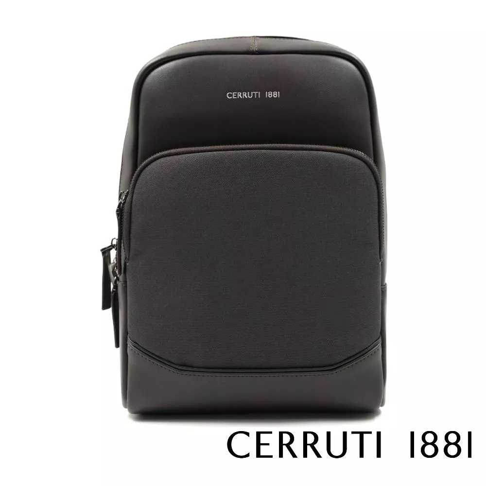 【Cerruti 1881】義大利頂級斜肩包 (灰色 CEBO06193N)