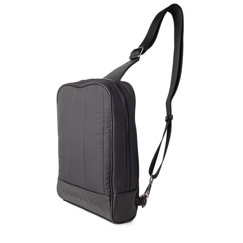 【Cerruti 1881】限量2折 義大利頂級斜肩包 全新專櫃展示品 (黑色 CEBO06199N)