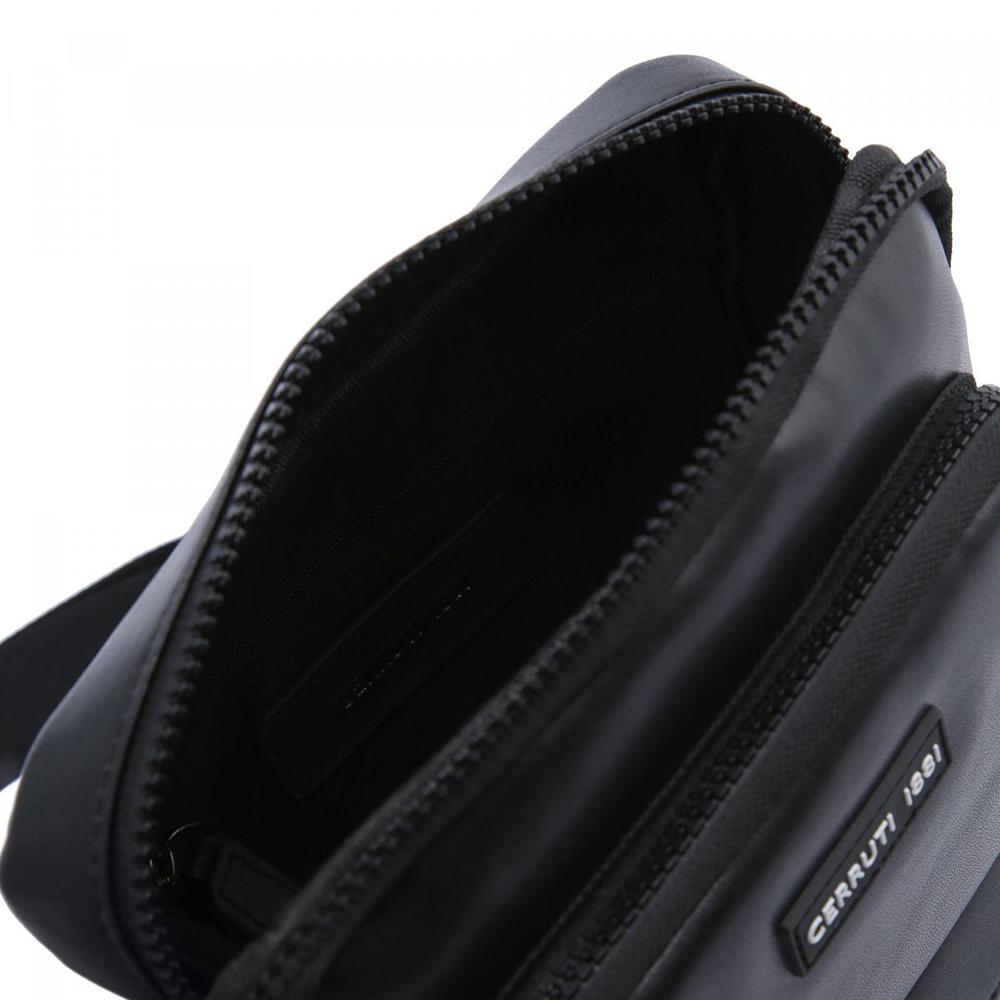 【Cerruti 1881】限量2折 義大利頂級側背包肩背包 全新專櫃展示品 (黑色 CEBO06340N)