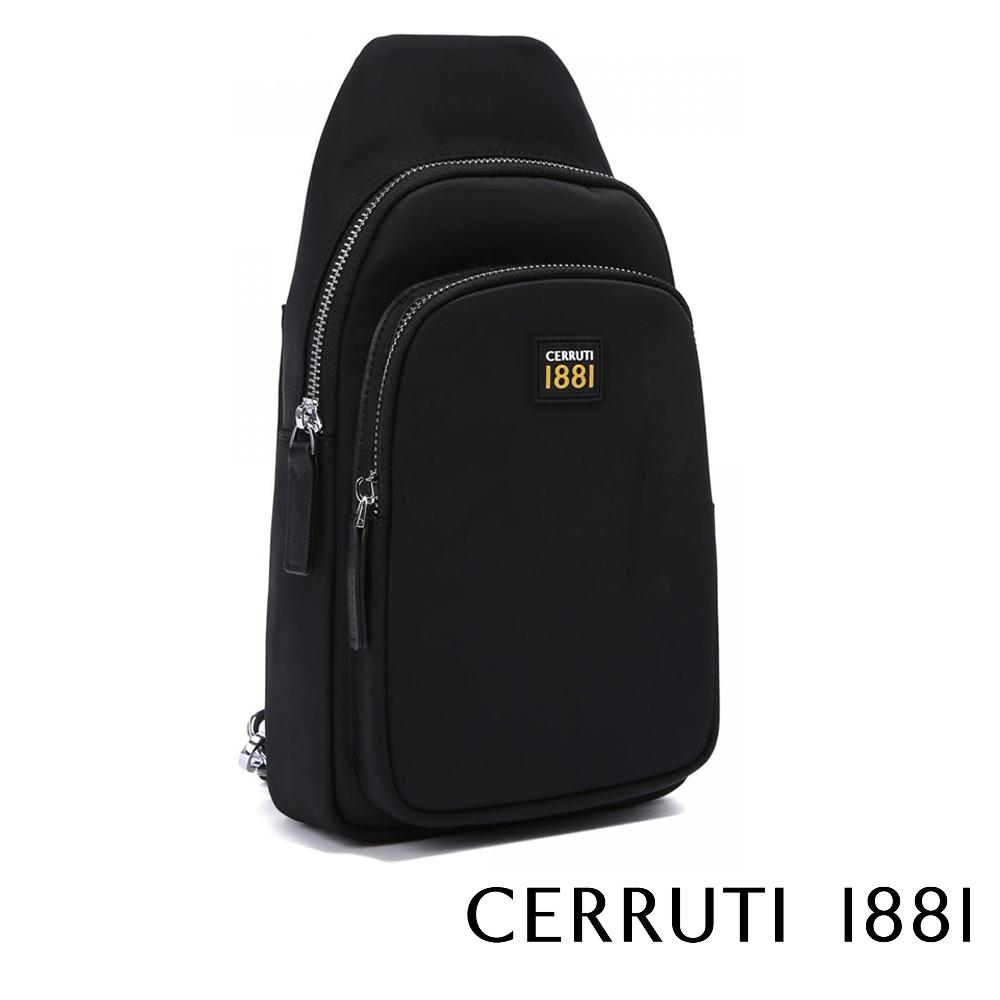 【Cerruti 1881】義大利頂級斜肩包 (黑色 CEBO06386N)