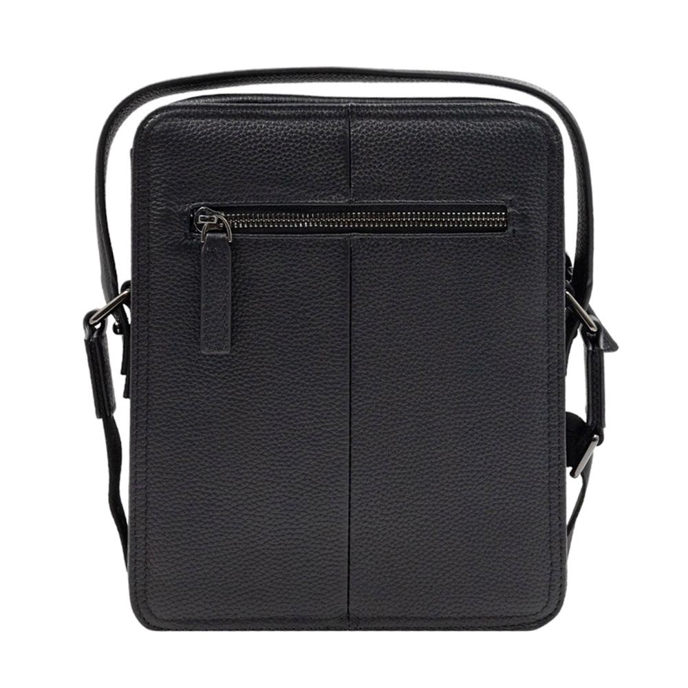 【Cerruti 1881】義大利頂級小牛皮側背包肩背包 (黑色 CEBO06483M)