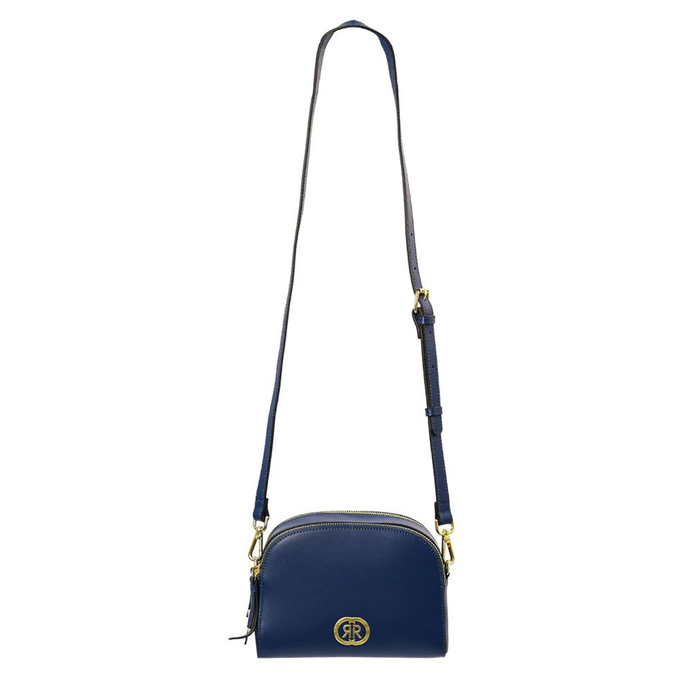 【Cerruti 1881】義大利頂級小牛皮女用手拿包肩背包側背包 (藍色 CEBA06619M)