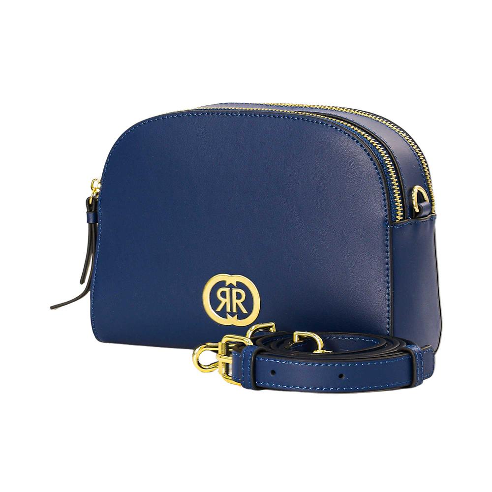 【Cerruti 1881】義大利頂級小牛皮女用手拿包肩背包側背包 (藍色 CEBA06619M)