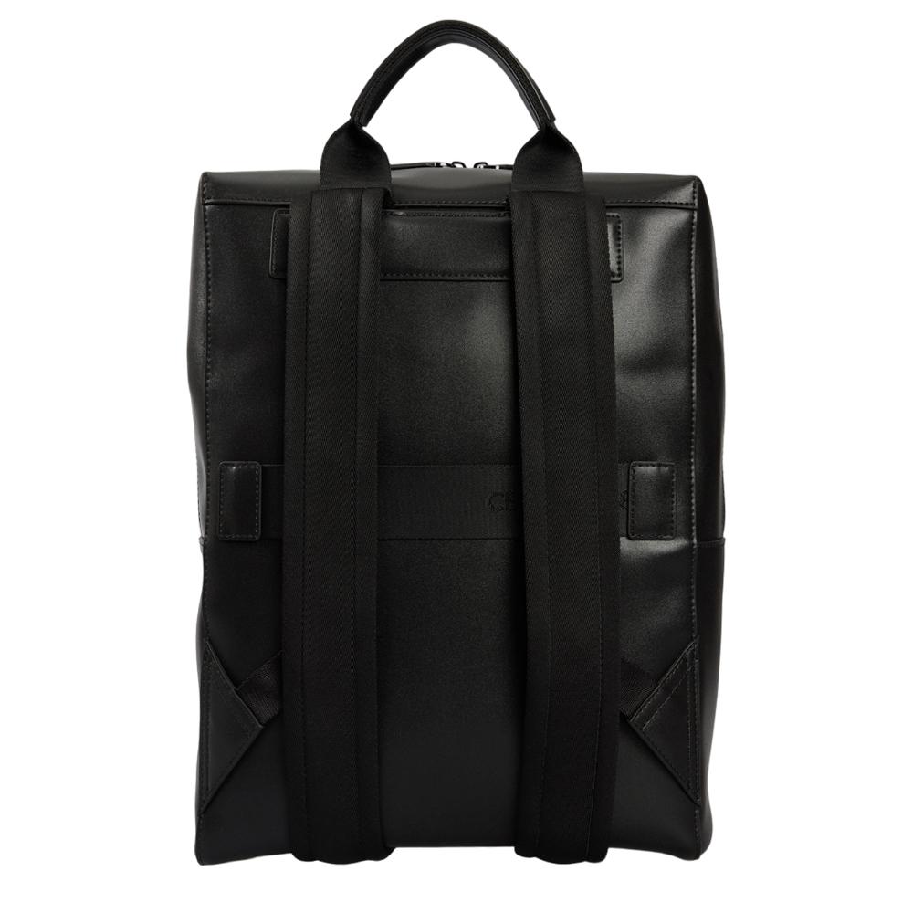 【Cerruti 1881】義大利頂級小牛皮後背包 (黑色 CEZA06761M)