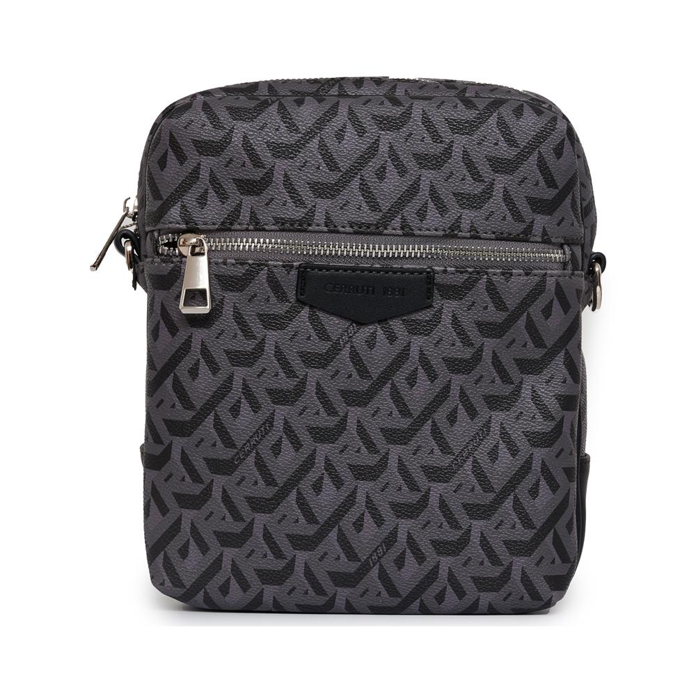 【Cerruti 1881】限量2折 義大利頂級側背包肩背包 全新專櫃展示品 (黑色 CEBO06805P)