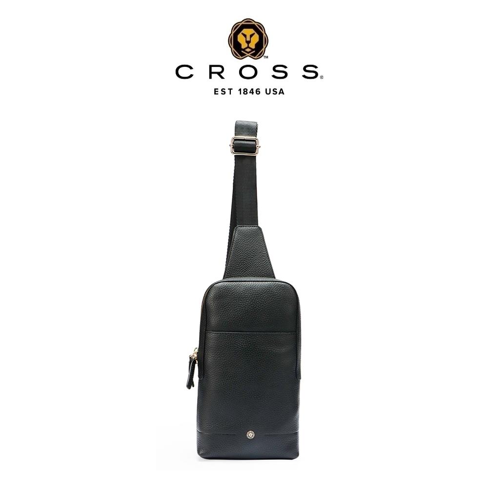【CROSS】限量1折 頂級小牛皮肩背包斜肩包 韋斯系列 全新專櫃展示品