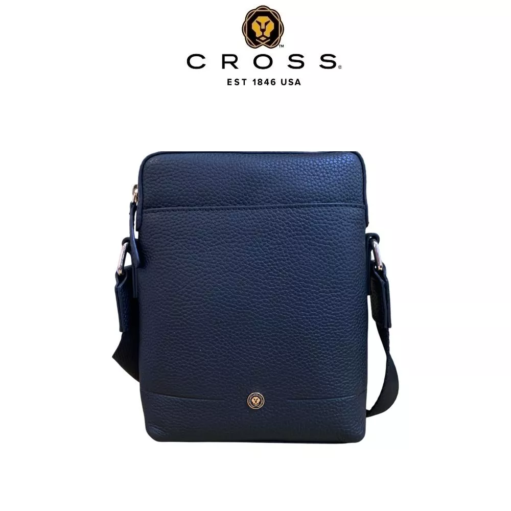 【CROSS】限量1折 頂級小牛皮肩背包斜背包 米蓋系列 全新專櫃展示品