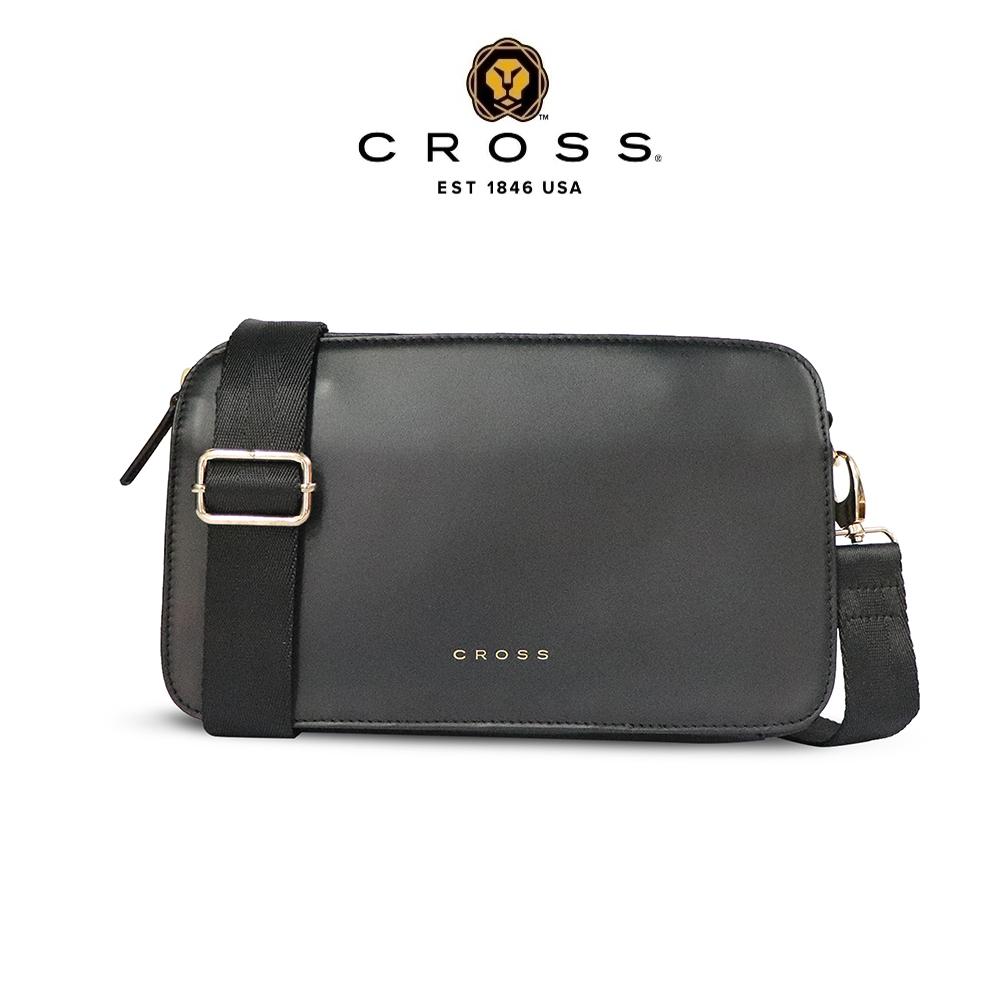 【CROSS】限量1折 頂級小牛皮肩背包斜背包 艾拉娜系列 全新專櫃展示品