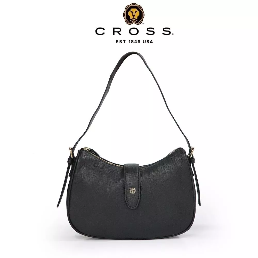 【CROSS】限量1折 頂級小牛皮肩背包 依雅娜系列 全新專櫃展示品