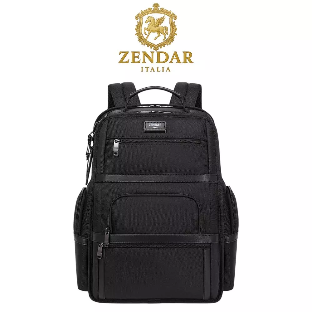 【ZENDAR】限量3折 頂級高彈性防潑水商務休閒電腦後背包 洛倫佐系列 全新專櫃展示品