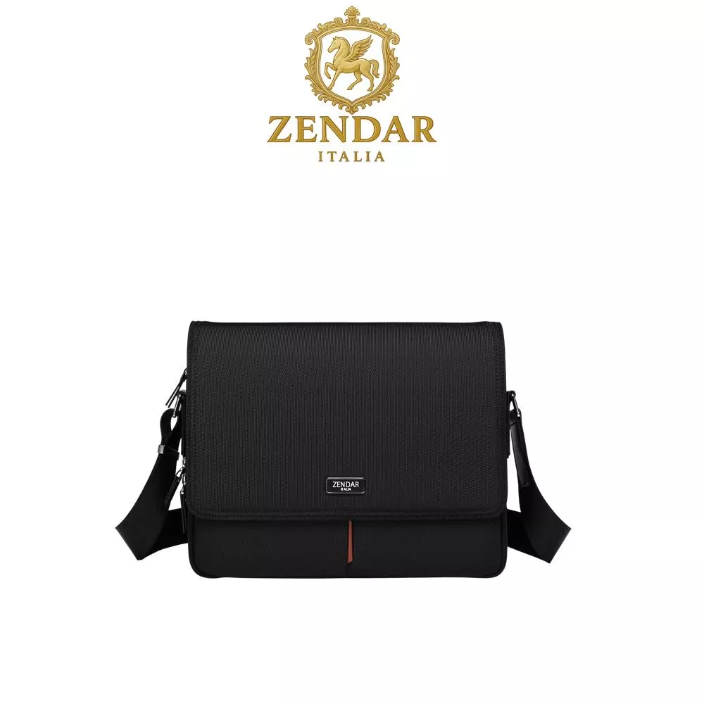 【ZENDAR】 限量3折 頂級高彈性防潑水郵差包肩背包 HEAT29系列 全新專櫃展示品