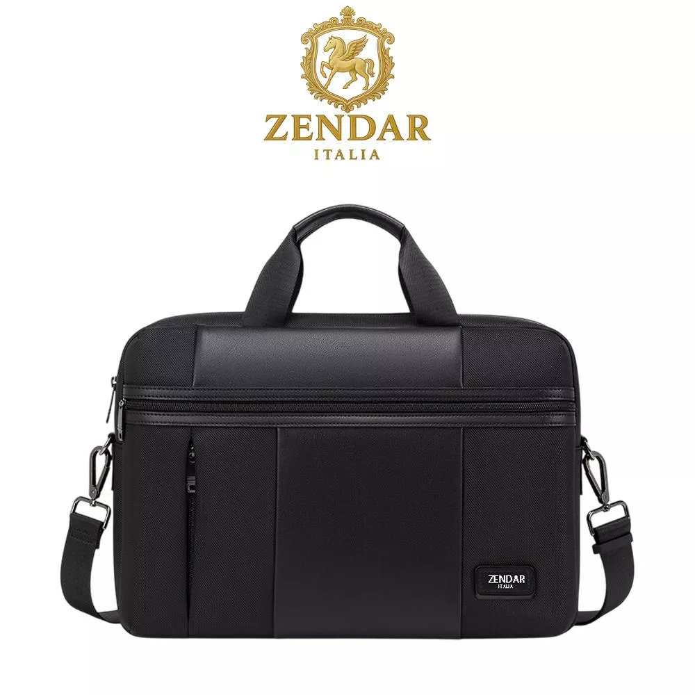 【ZENDAR】 限量3折 頂級高彈性防潑水多隔層筆電公事包 墨丘利系列 全新專櫃展示品