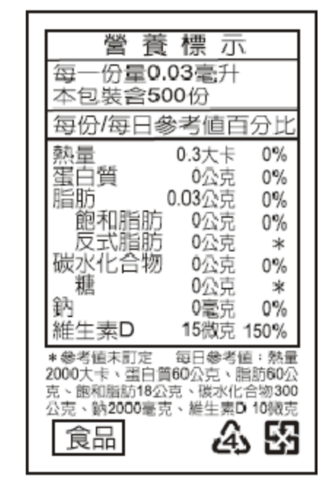 活粒適 德粒美維生素D3(非活性維他命D3) 15mL  / 德國原裝