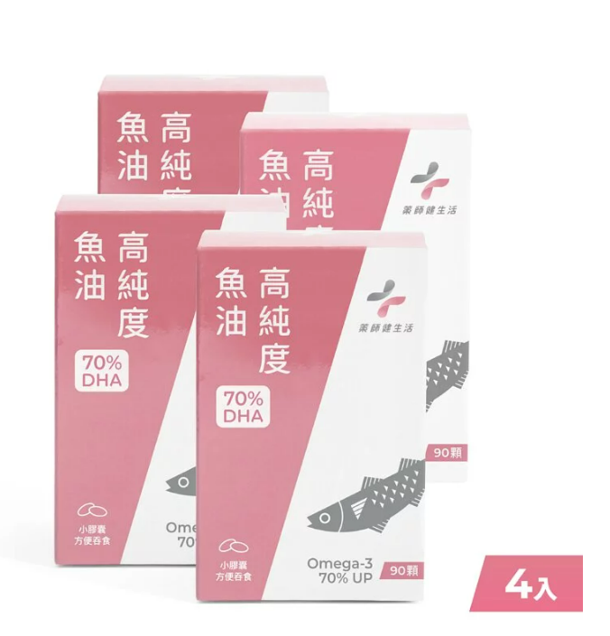 DHA70高純度魚油 / 西班牙Solutex / DHA 70% / 懷孕及哺乳媽咪必備營養 / 90顆