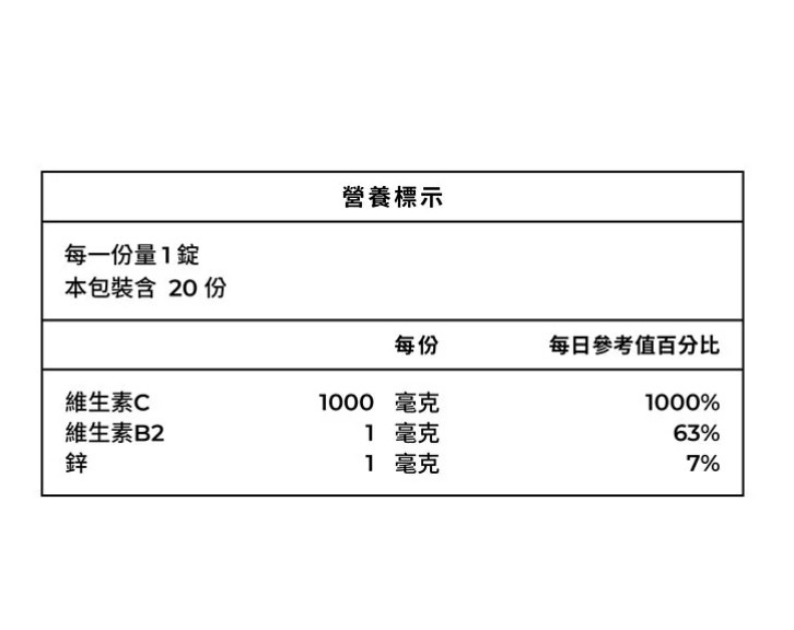 1000C檸檬發泡錠 / VITAMIN C / 20錠