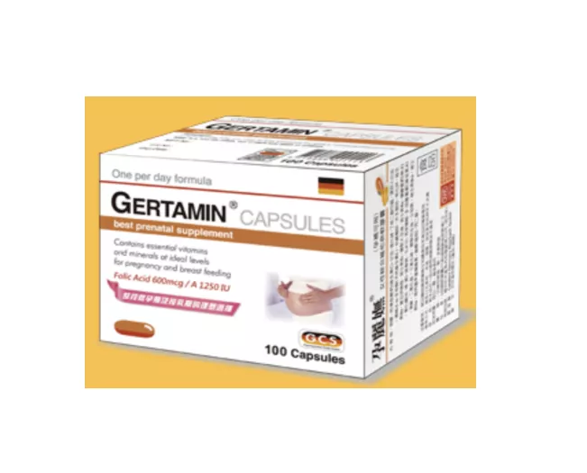 孕麗嫵® GERTAMIN® CAPSULES / 女性綜合維他命軟膠囊(孕補可用) / 德國製(60顆裝)（實體門市專售）