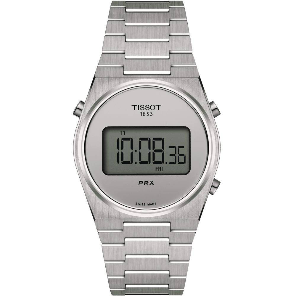 TISSOT 天梭 官方授權 PRX Digital 數位石英手錶-T1372631103000