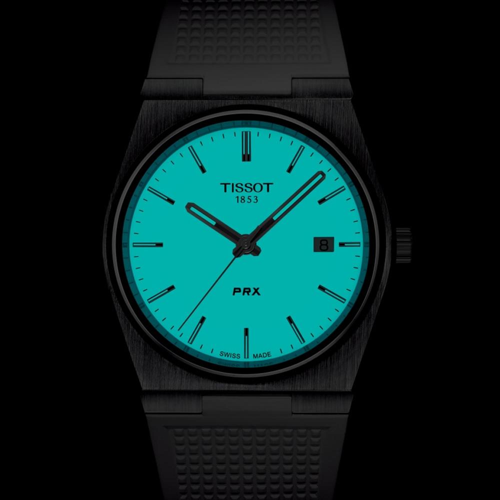 TISSOT 天梭 官方授權  PRX系列 70年代復刻時尚腕錶-T1374101701100