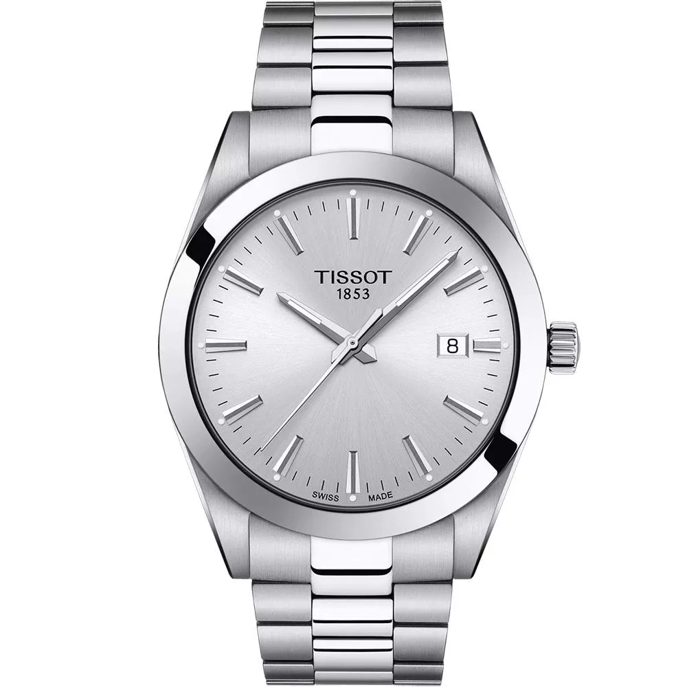 TISSOT 天梭 GENTLEMAN紳士密令石英男錶-T1274101103100