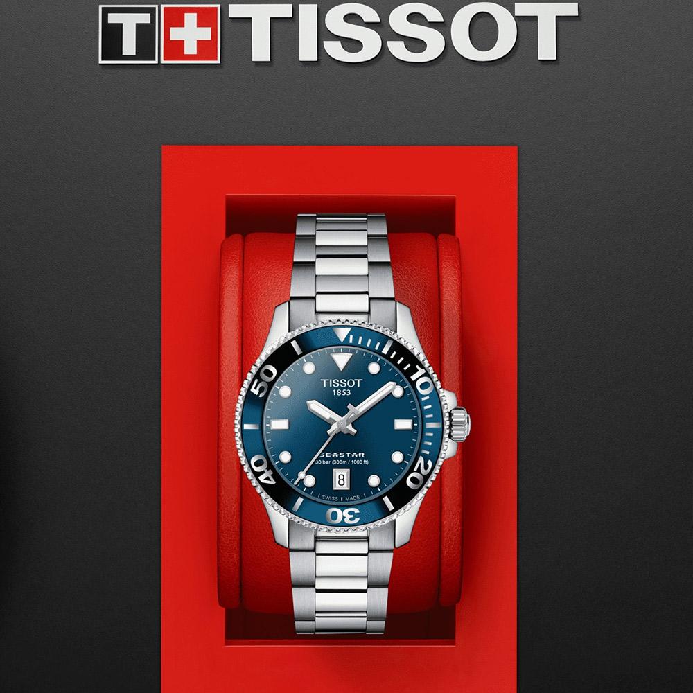 TISSOT 天梭 Seastar 1000 海星300米潛水錶(T1202101104100)