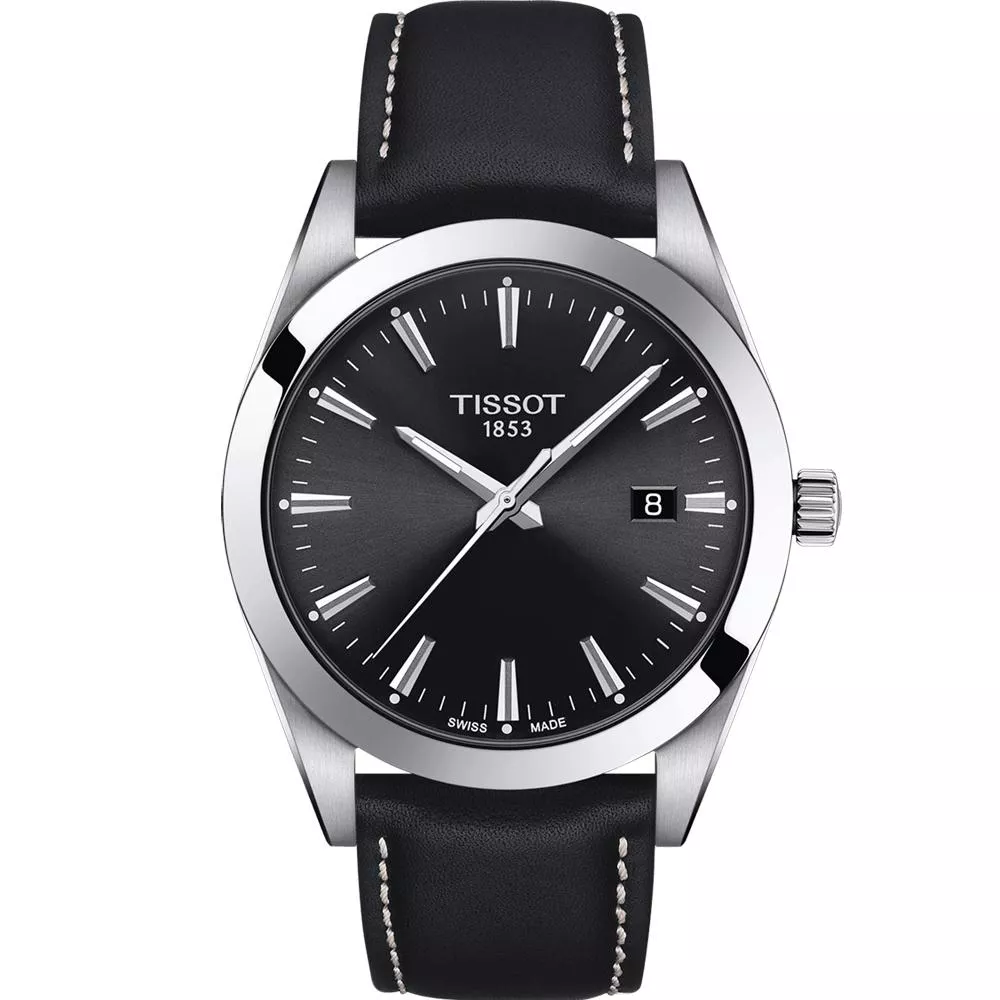TISSOT 天梭 GENTLEMAN紳士密令石英男錶(T1274101605100)
