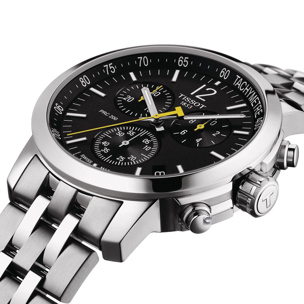 TISSOT 天梭 T-Sport PRC 200 CHRONOGRAPH計時腕錶-T1144171105700/黑43mm