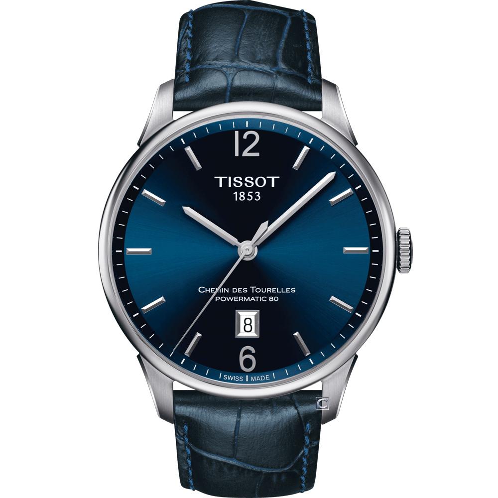 TISSOT 杜魯爾 80小時動力儲存機械錶(T0994071604700)42mm