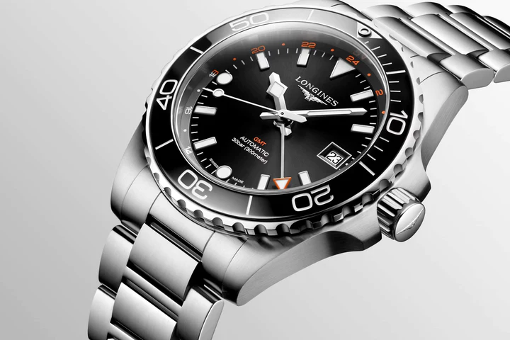 LONGINES 浪琴 HydroConquest GMT深海征服者系列兩地時間浪鬼陶瓷潛水機械錶 41mm L37904566