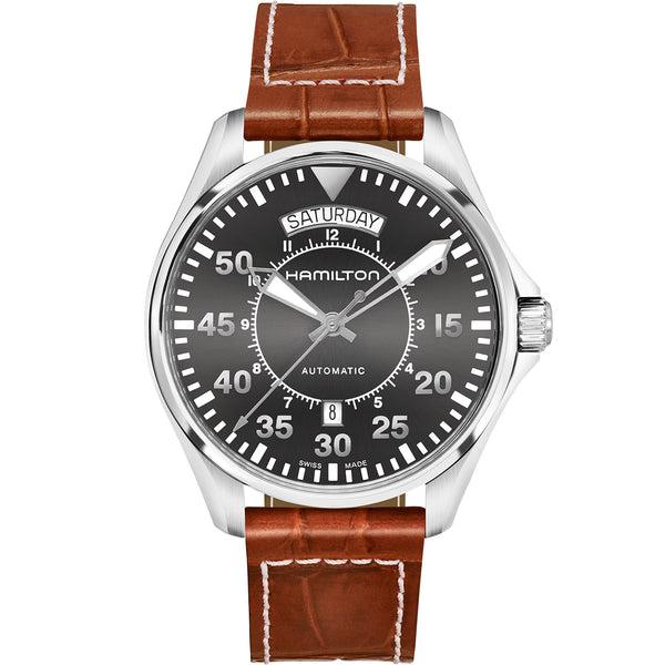 Hamilton 漢米爾頓 Khaki Aviation 卡其航空系列星期日期機械飛行錶 42mm H64615585