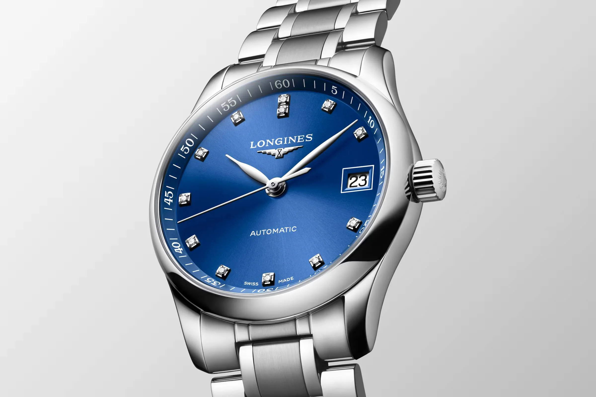 LONGINES 浪琴 MASTER 巨擘系列真鑽機械腕錶 34mm L23574986