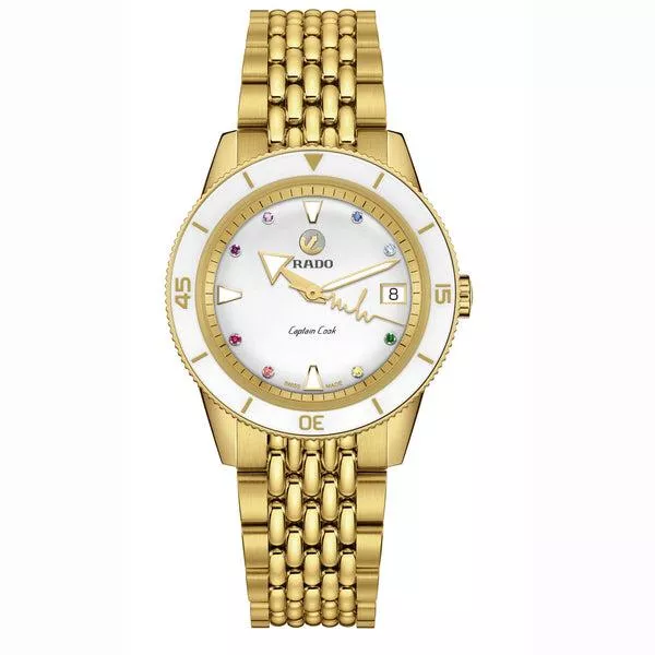 RADO Captain Cook 雷達庫克船長系列 MARINA HOERMANSEDER 心跳系列聯名套組37mm R32117708