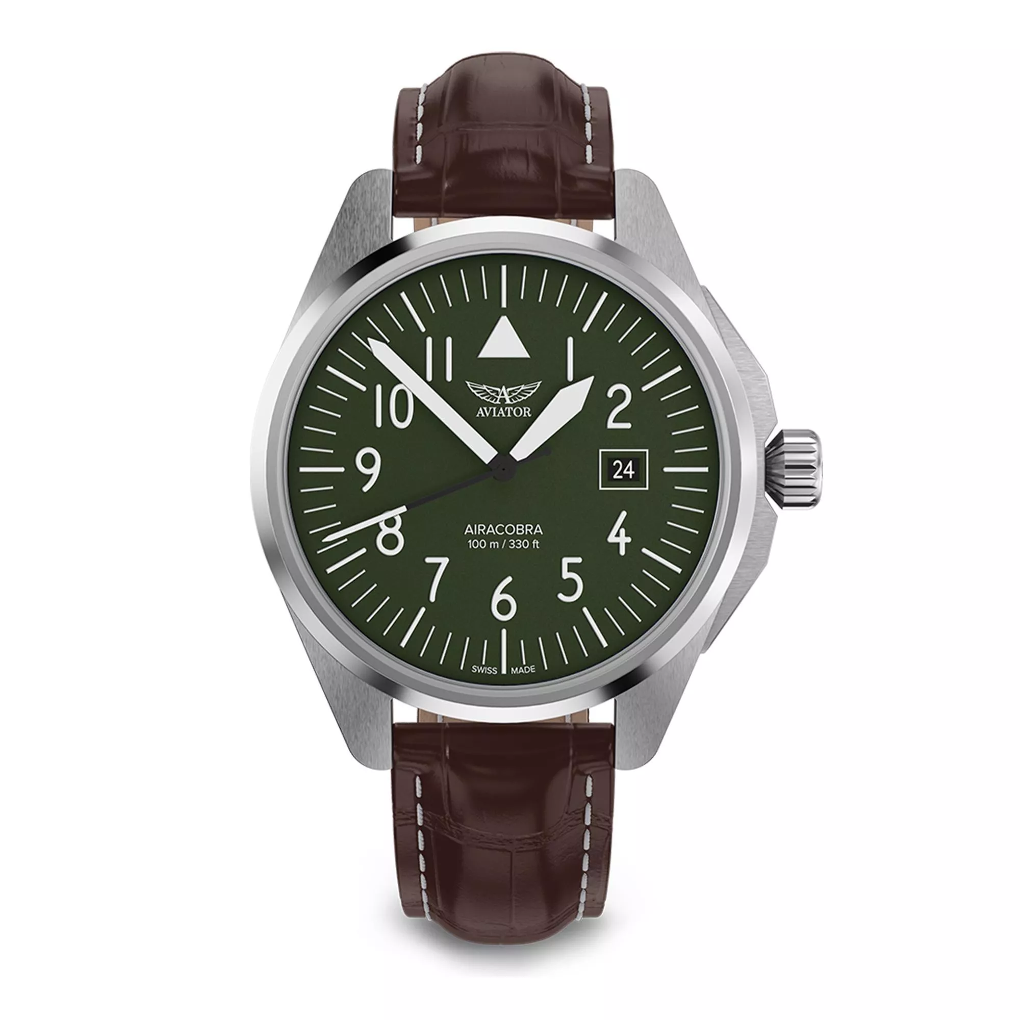 瑞士 AVIATOR AIRACOBRA P43 TYPE A 飛行風格腕錶-V.1.38.0.319.4 瑞士 AVIATOR AIRACOBRA P43 TYPE A 飛行風格腕錶-V.1.38.0.319.4