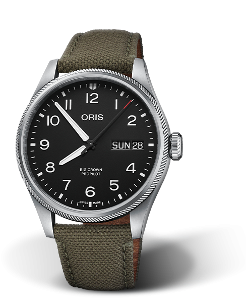 ORIS 豪利時 BIG CROWN PROPILOT BIG DAY DATE-01 752 7760 4164-07 3 22 02LC