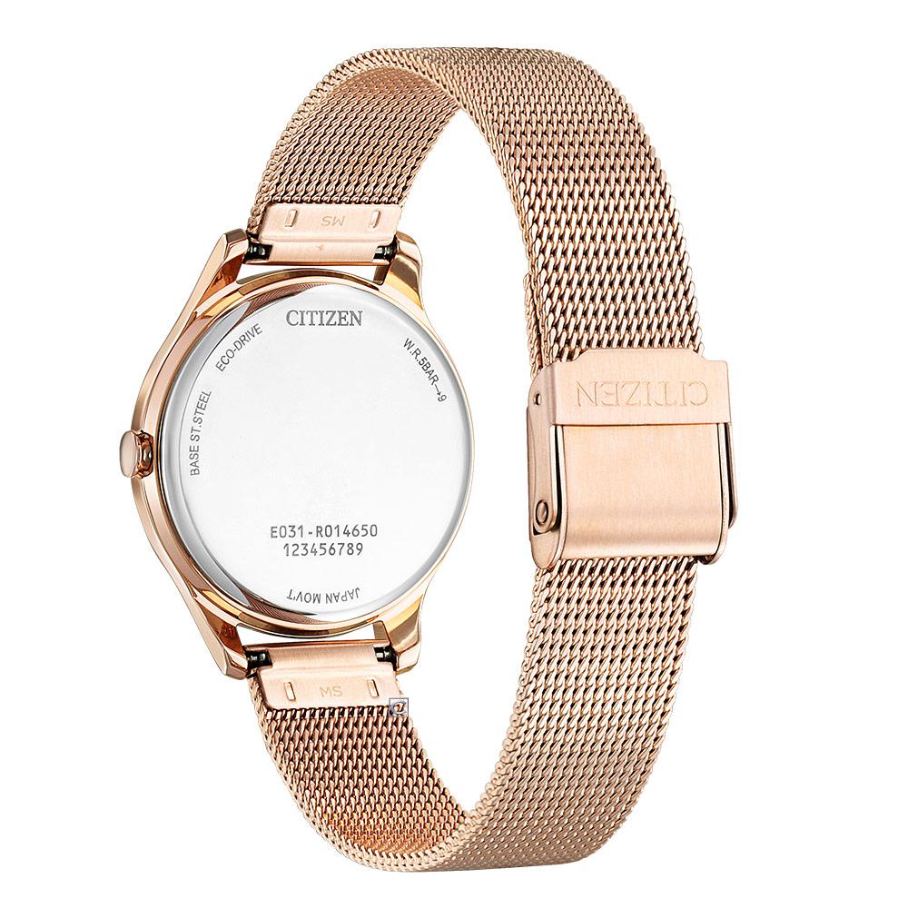 CITIZEN 星辰 Eco-Drive 典雅大方米蘭時尚腕錶(EM0508-80Y)32mm