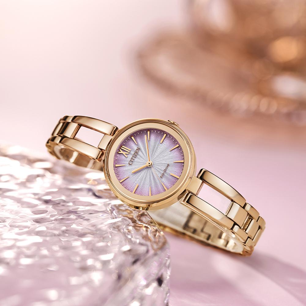 CITIZEN 星辰 Eco-Drive 繽紛派對手環式腕錶(EM0809-83Z)