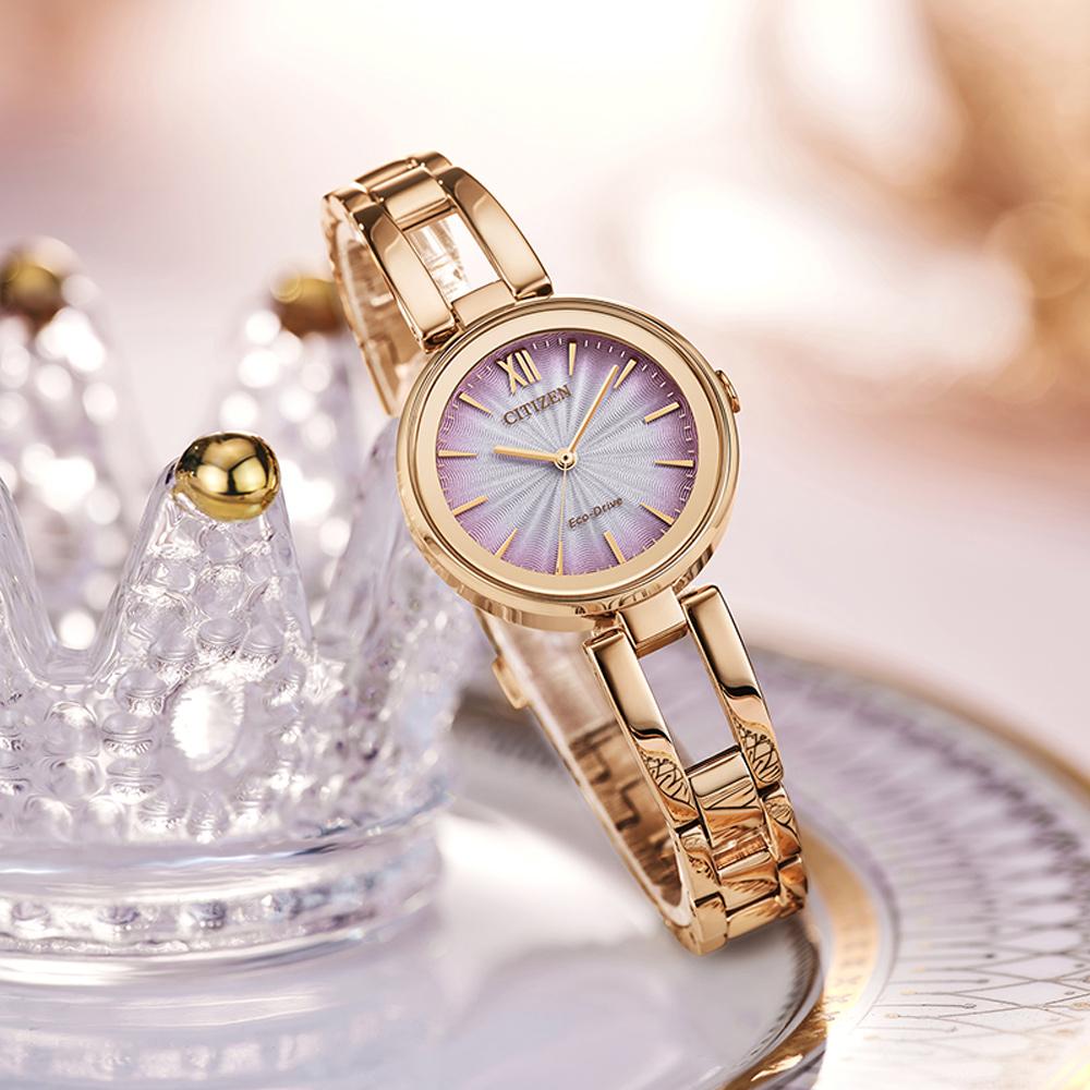 CITIZEN 星辰 Eco-Drive 繽紛派對手環式腕錶(EM0809-83Z)