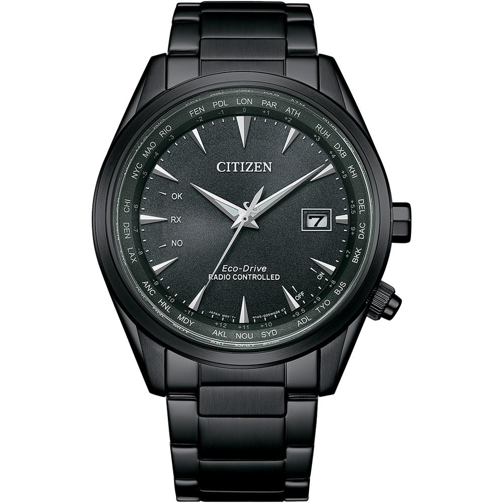 CITIZEN 星辰錶 萬年曆錶 光動能錶 電波錶 男錶 手錶-CB0275-83E/43mm