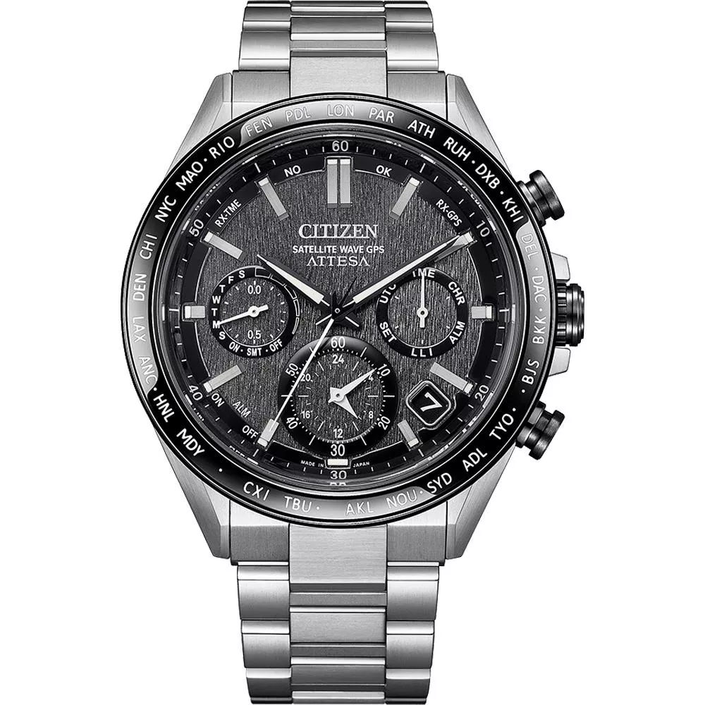 CITIZEN 星辰錶 限量 鈦 GPS衛星錶 光動能錶 計時手錶_CC4058-67X/44.6mm