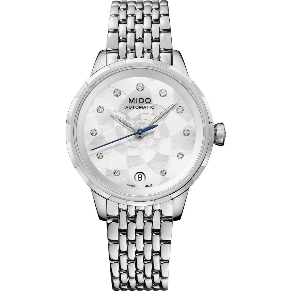 MIDO 美度錶  Rainflower花雨系列 真鑽 機械錶 手錶 女錶-34mm/M0432071110600